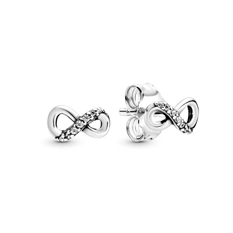 Pendientes en plata de ley Infinito 298820C01