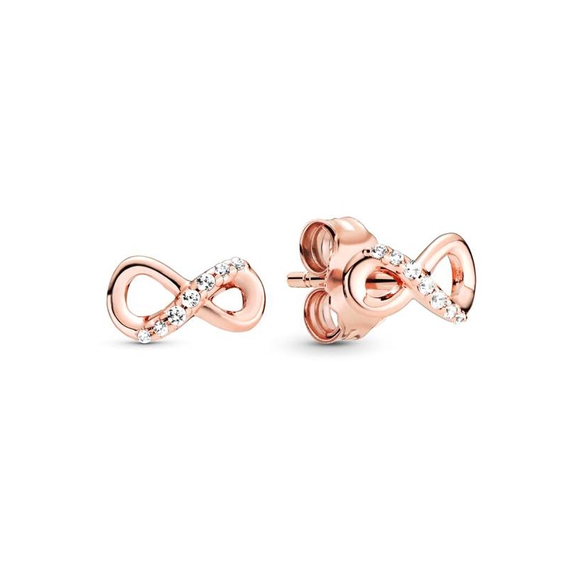 Pendientes Rose en plata de ley Infinito 298820C01