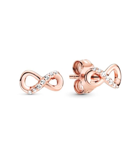 Pendientes Rose en plata de ley Infinito 298820C01