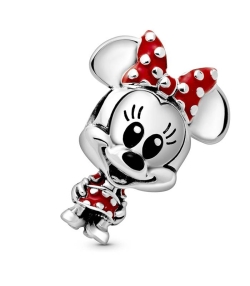 Charm Minnie con Vestido y Lazo de lunares de Disney 798880C02