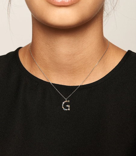 Collar Letra G Silver CO02-102-U