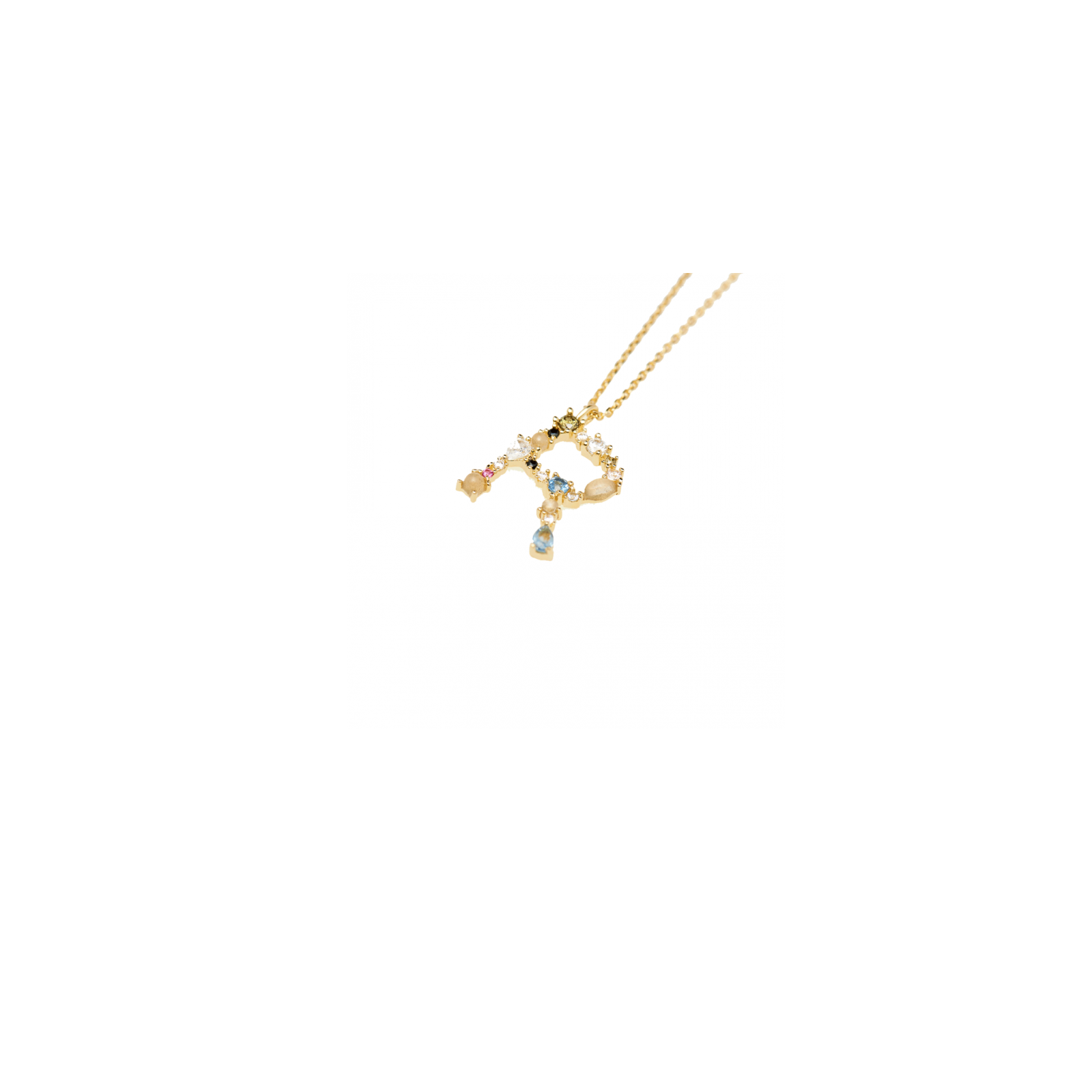 Collana PdPaola CO01-113-U argento 925 placcato oro 18 Kt Lettera R