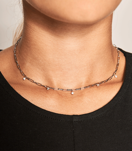 Collar Gina Silver CO02-083-U