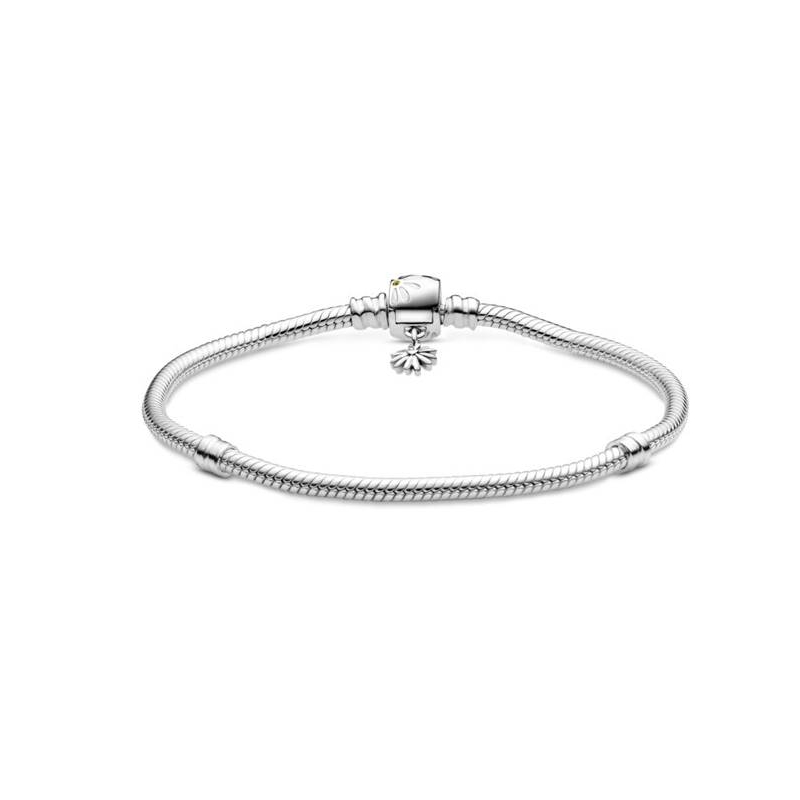 Pulsera Cola de Ratón Cierre Margaritas Moments de Pandora 598776C01