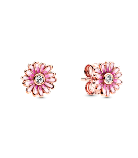 Pendientes de Botón Margarita Rosa 288773C01