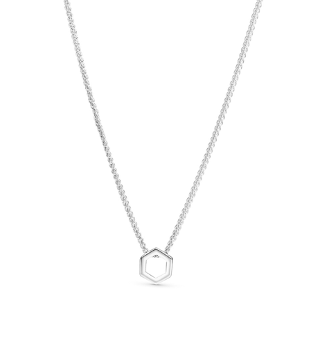 Collar Hexágono de Panal Brillante 398787C01