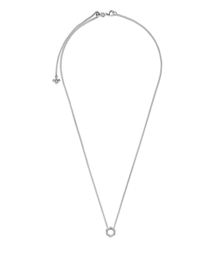 Collar Hexágono de Panal Brillante 398787C01