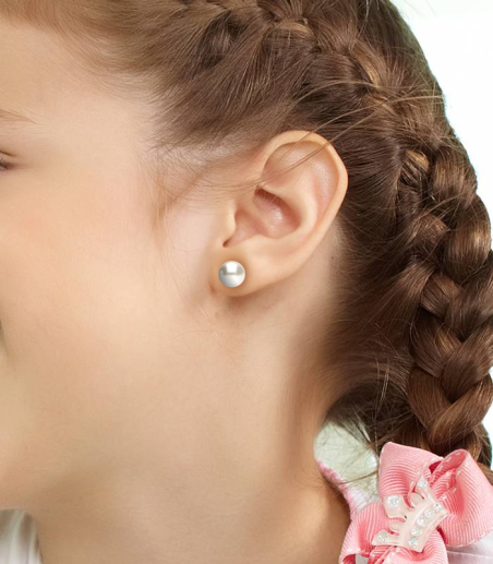 Pendientes oro 18k y perlas 10mm "Henar"