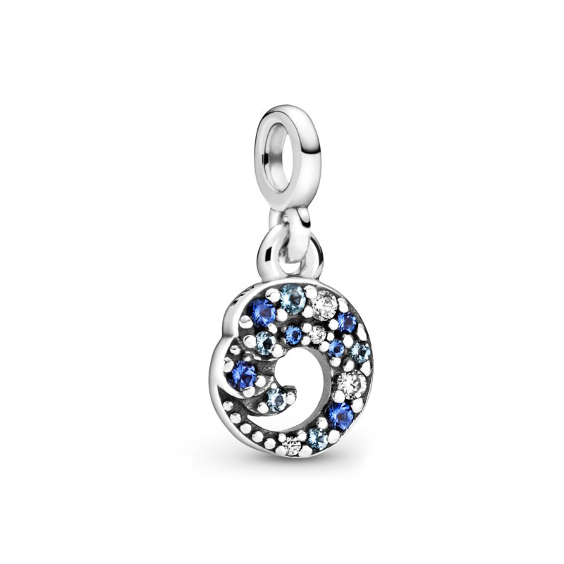 Charm Pandora Me colgante en plata de ley My blue Ocean Wave 799010C01