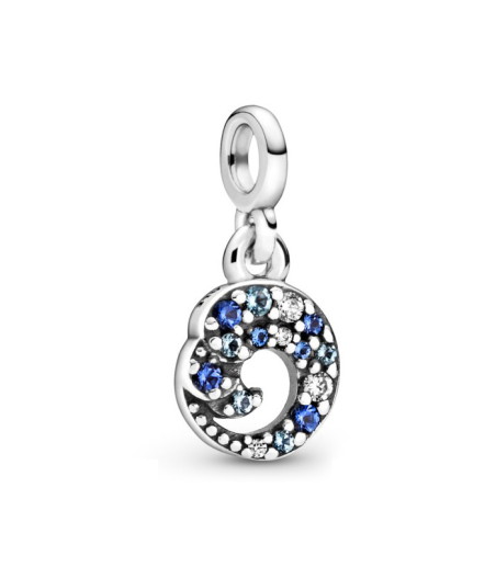 Charm Pandora Me colgante en plata de ley My blue Ocean Wave 799010C01