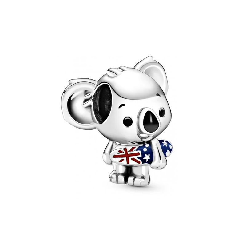 Charm Pandora Koala Australiano Surfista en Plata de Ley 799031C01