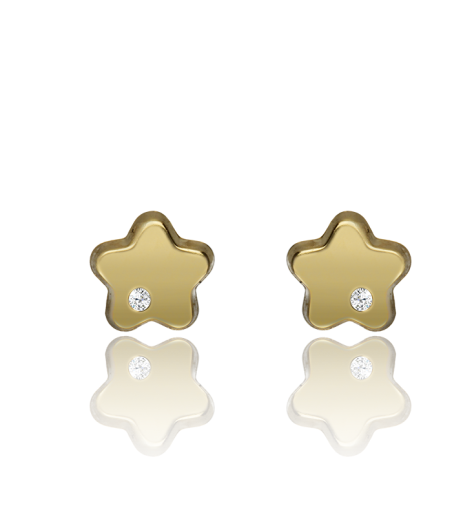 Pendientes Oro 18k "Gold Star"