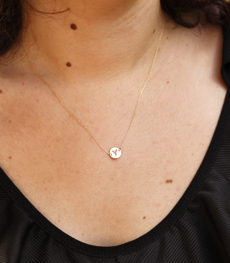 Gargantilla Oro 18k Letra Y "Abc"