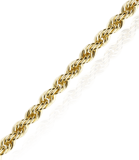 Cordón Salomónico Oro 18k 3.3mm 50cm