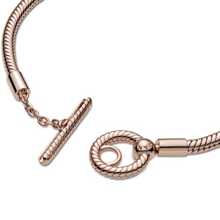 Pulsera Moments en Pandora Rose Cadena de Serpiente con cierre en T 589087C00