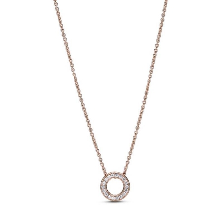 Collar Pandora Rose Circulo pavé 387436C01-45