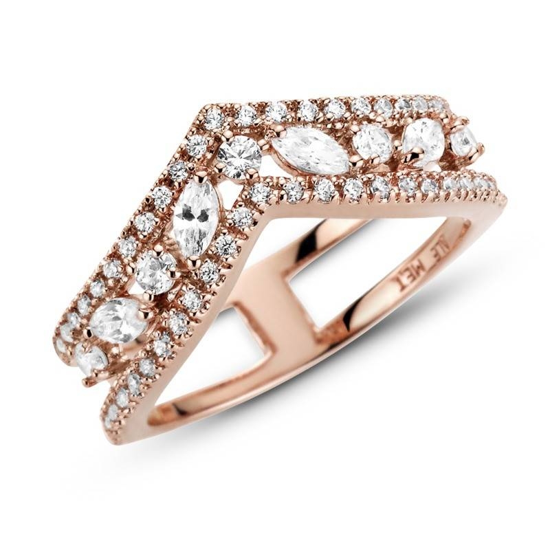 Anillo en Pandora Rose Doble Deseo Brillante 189095C01 Anillo en Pandora Rose Doble Deseo Brillante 189095C01