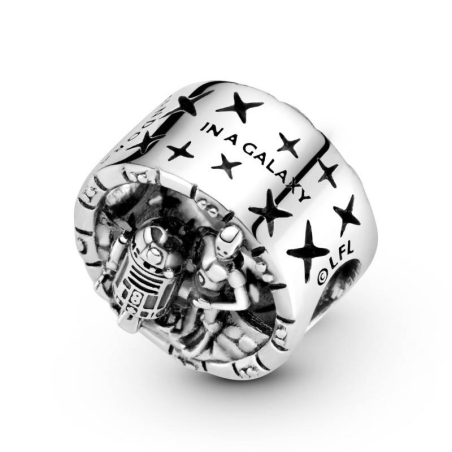 Charm en filigrana en plata de ley C-3PO y R2-D2 Star Wars 799245C00