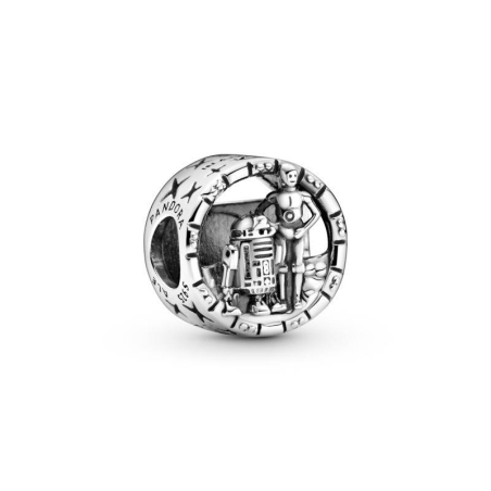 Charm en filigrana en plata de ley C-3PO y R2-D2 Star Wars 799245C00