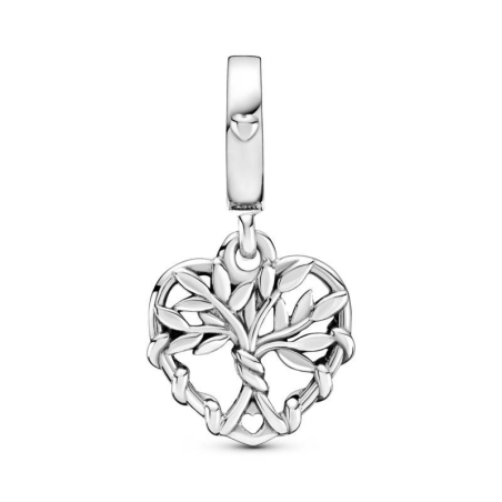 Charm colgante en plata de ley Corazón Árbol de la Vida 799149C00