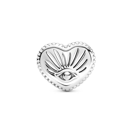 Charm en plata de ley Corazón El Ojo que Todo lo Ve 799179C00