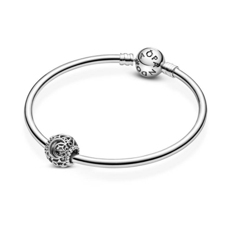 Charm en plata de ley en filigrana Sol Estrellas y Luna 799183C00