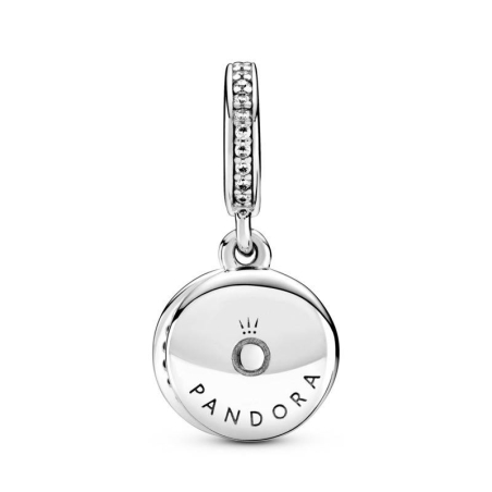 Charm colgante en plata de ley Disco Azul 799186C01