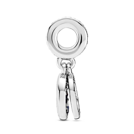 Charm colgante en plata de ley Disco Azul 799186C01