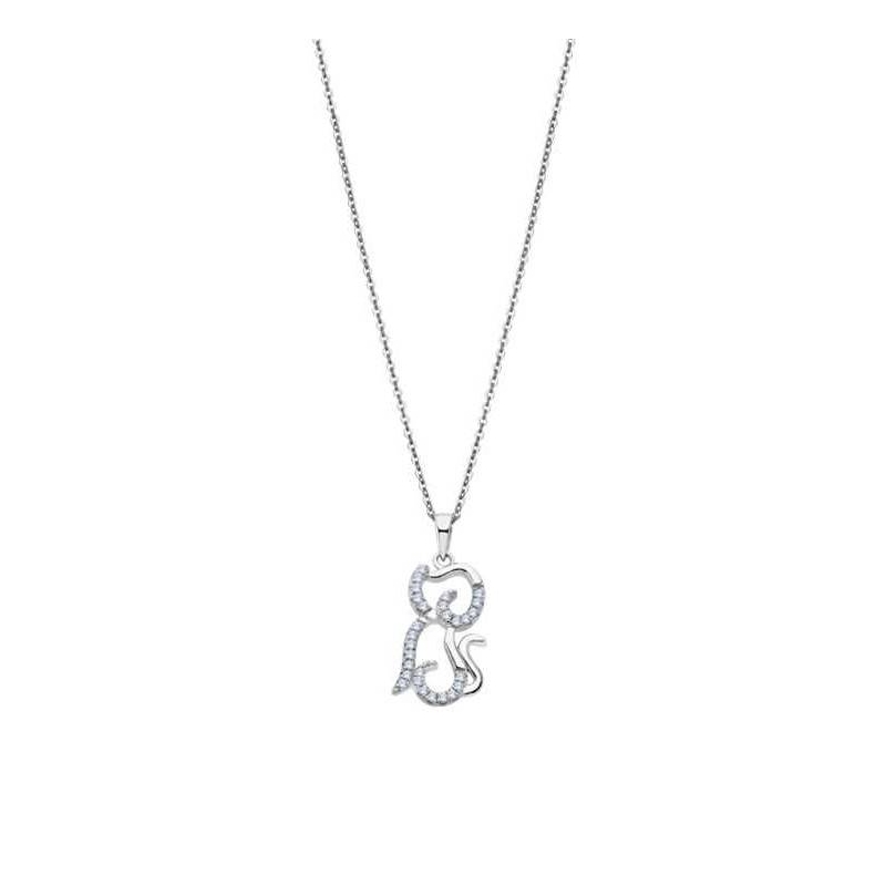 Colgante Lotus Silver Mystic Perro con circonitas LP3076-1/1