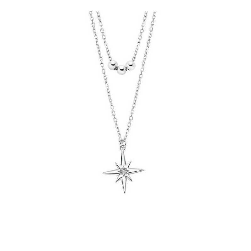 Collar doble Silver Estrella LP3048-1/1