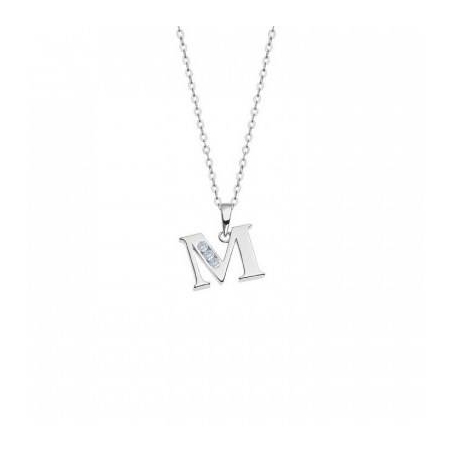 Collar Lotus Silver Letra M LP3054-1/M