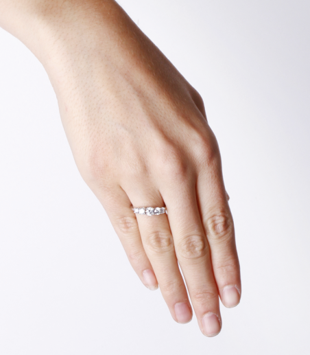 Anillo "Civita" Oro Blanco 18k y Diamantes 1.00 cts