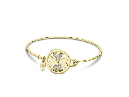 Pulsera Lotus Style dorada con trébol LS2119-2/1