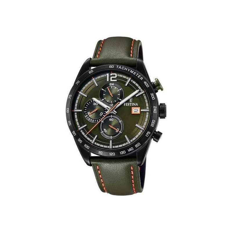 Reloj Festina Hombre Piel Verde y esfera verde F20344-6