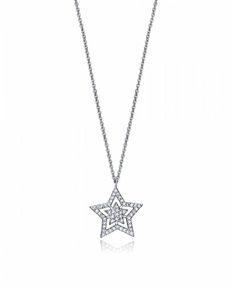 Collar de plata estrella con circonitas 7117c000-38