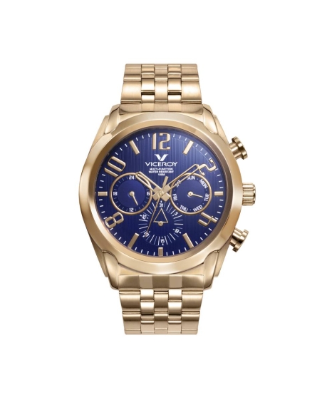 Reloj Viceroy Hombre dorado esfera azul 471195-97