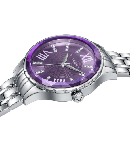 Reloj Viceroy Mujer plateado con esfera morada 471282-73