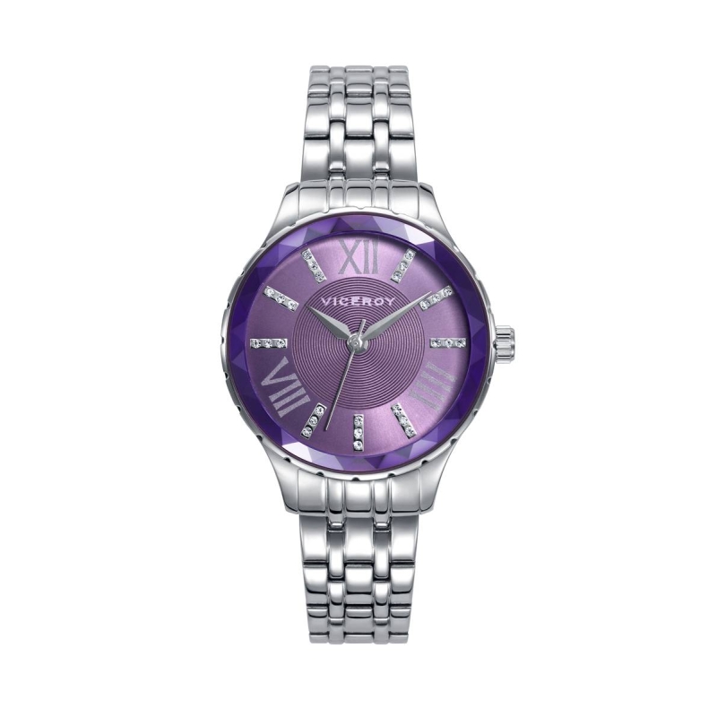 Reloj Viceroy Mujer plateado con esfera morada 471282-73