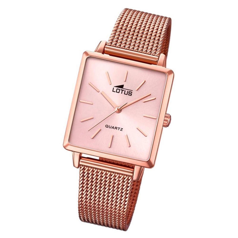 Reloj de mujer Lotus Tendy 18720/1 de malla de acero rosa