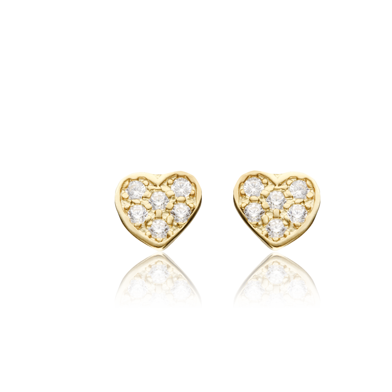 Pendientes "Claude" de Corazones en Plata de Primera Ley Pendientes "Claude" de Corazones en Plata de Primera Ley