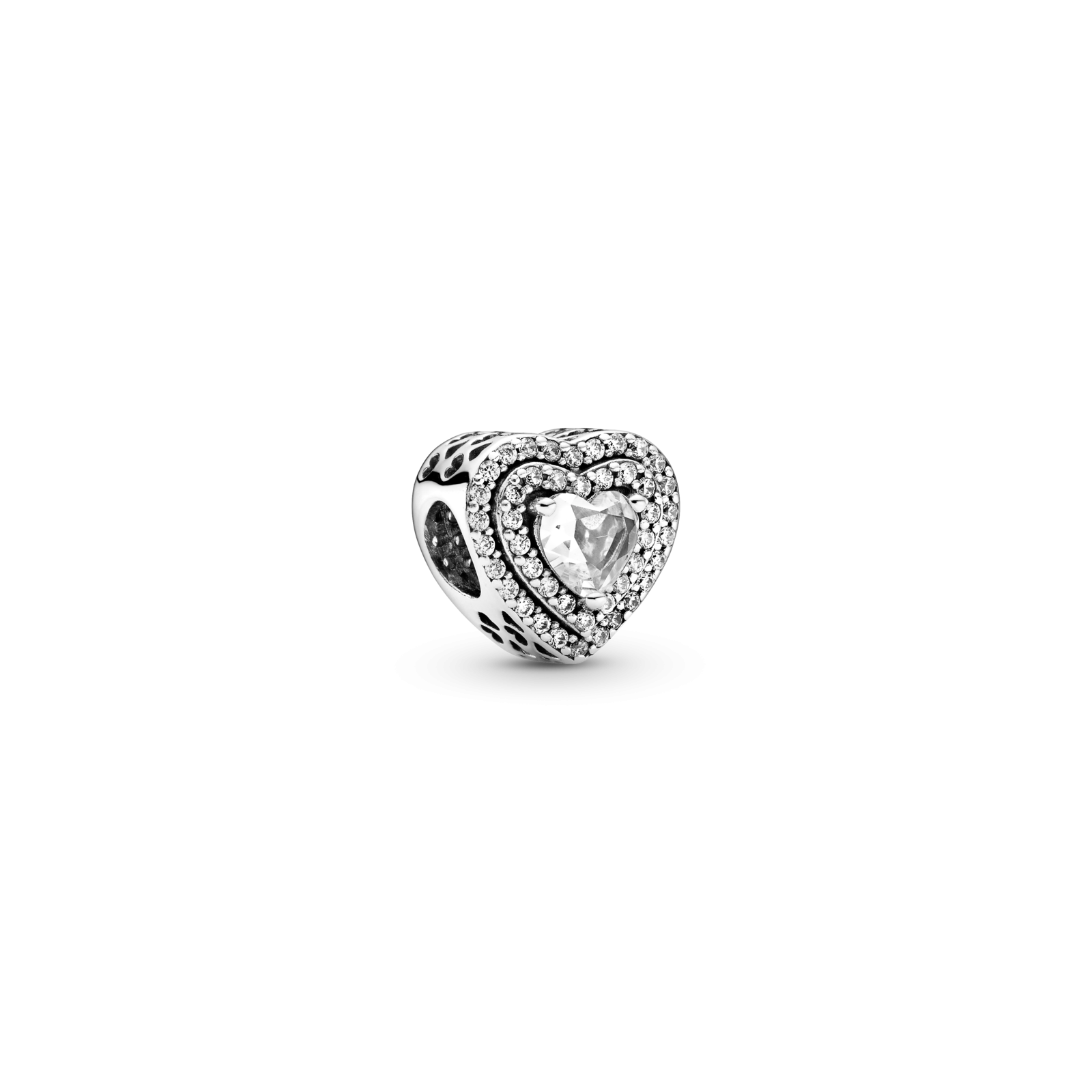 CHARM PANDORA SPARKLING LEVELLED HEARTS 799218C01
