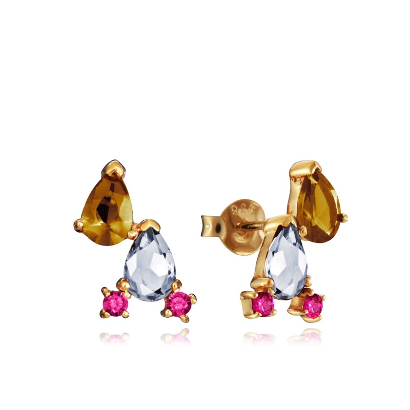 Pendientes Viceroy Trend Plata de Ley Circonitas Colores 4105E100-39