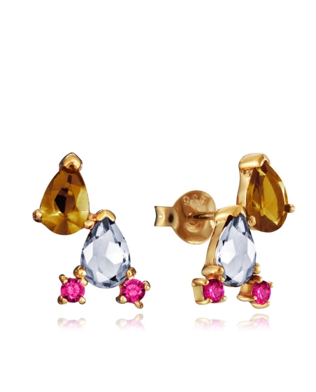 Pendientes Viceroy Trend Plata de Ley Circonitas Colores 4105E100-39