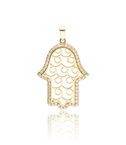 COLGANTE O/A MANO FATIMA CIRCO 24MM