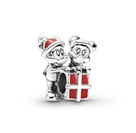 CHARM PLATA MICKEY, MINNIE Y REGALO 799194C01