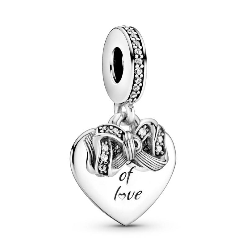 CHARM PLATA ARCO Y CORAZON CON CIRCONITA 799221C01