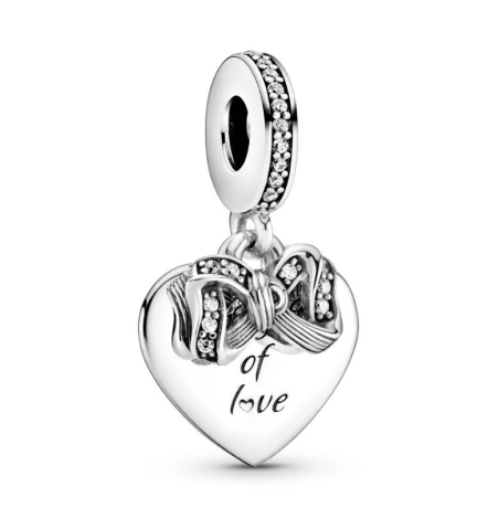 CHARM PLATA ARCO Y CORAZON CON CIRCONITA 799221C01