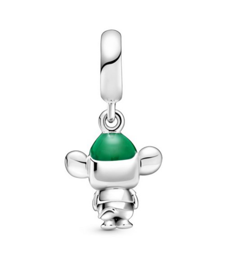 CHARM PLATA GUS ESMALTE NEGRO/VERDE 798849C01