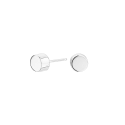 Pendientes Plata Círculo Botón SEA-100-049-UU