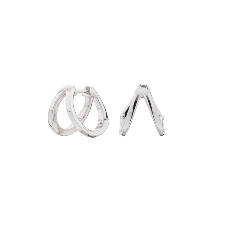 Pendientes Doble Criolla Plata SEA-100-042-UU